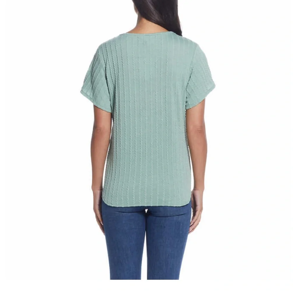 NWT Weatherproof Vintage Ladies' Tie Front Top